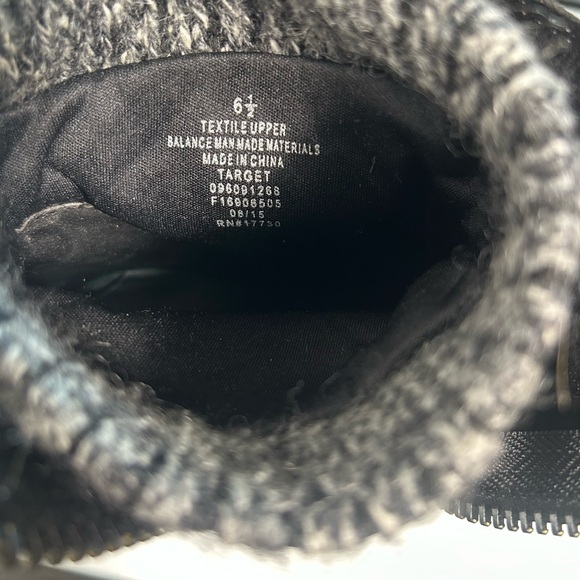 MOSSIMO HEELED BOOTS BLACK WOMEN SIZE 6.5 TWO SIDES ZIPPER - Picture 10 of 12